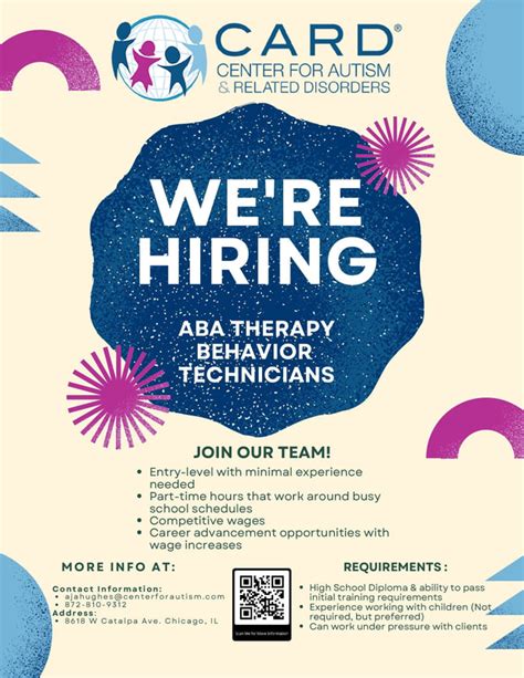 New hires at Cain Behavioral Therapy receive on-the-job training and start with 30-40 hours a week depending on location and experience. . Aba therapist hiring